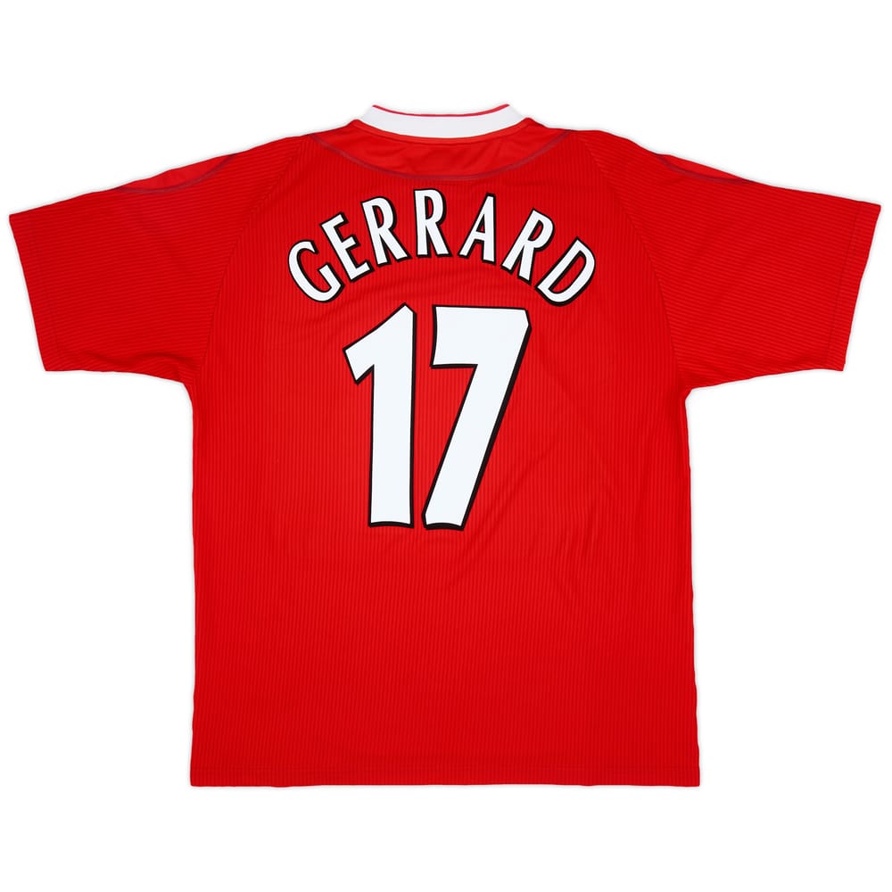 2002-04 Liverpool Home Shirt Gerrard #17 - 6/10 - (L)
