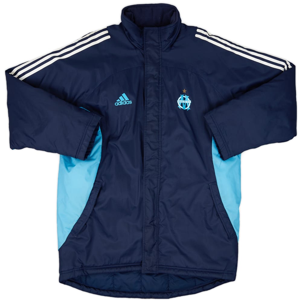 2002-03 Olympique Marseille adidas Padded Bench Coat - 7/10 - (L)