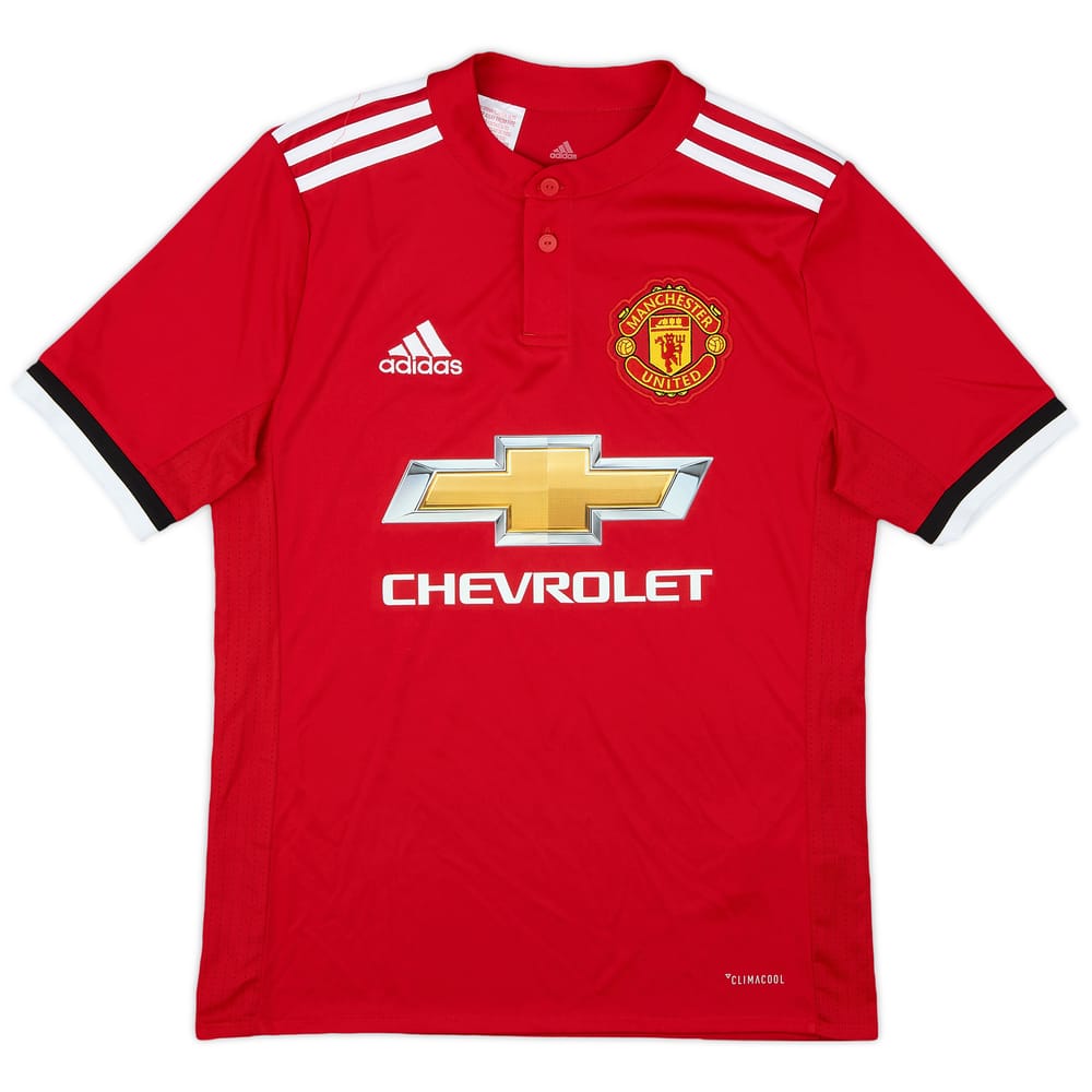 2017-18 Manchester United Home Shirt - 8/10 - (L.Boys)