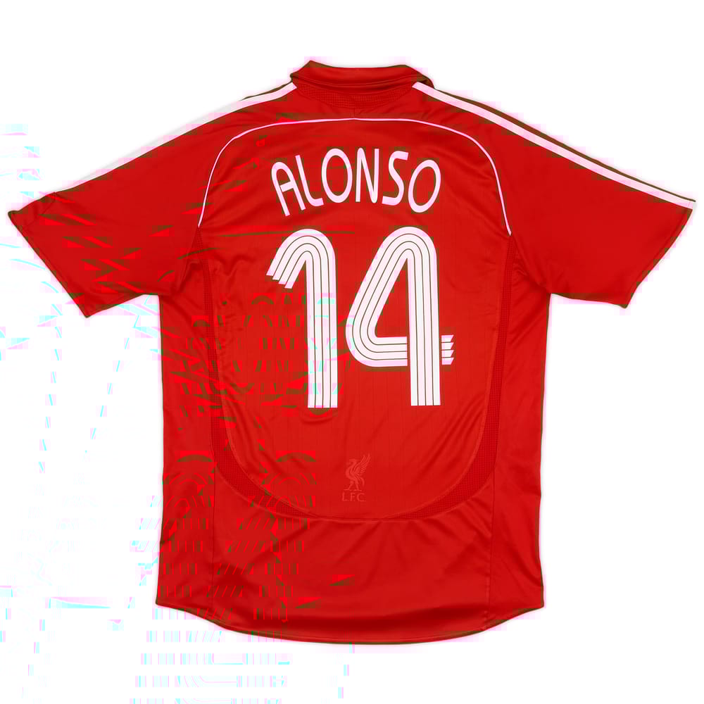 2006-08 Liverpool Home Shirt Alonso #14 - 6/10 - (L)