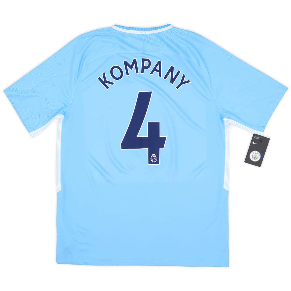 2017-18 Manchester City Home Shirt Kompany #4 (L)