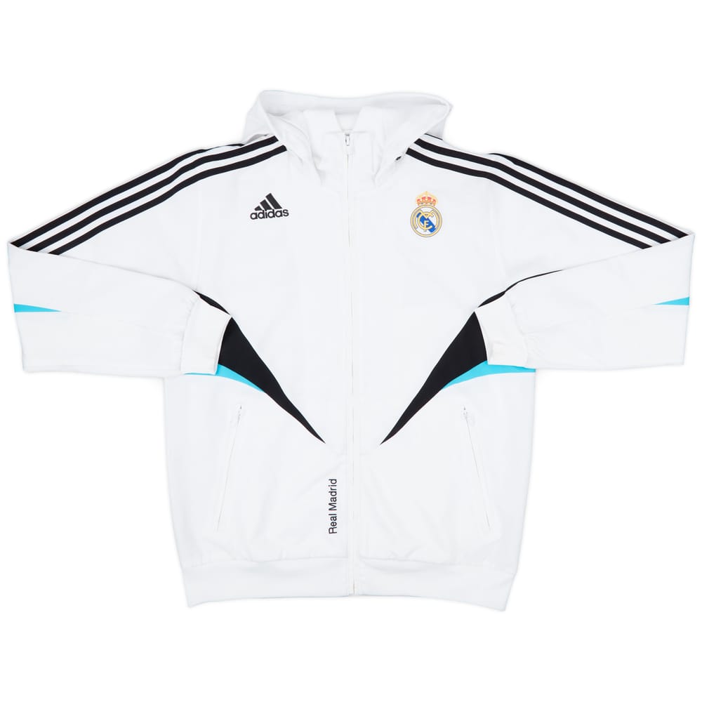 2008-09 Real Madrid adidas Hooded Track Jacket - 8/10 - (M)