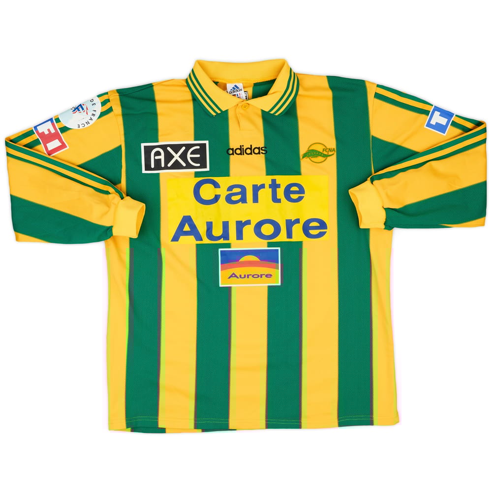 1997-98 Nantes Match Issue Coupe de France Home L/S Shirt #15