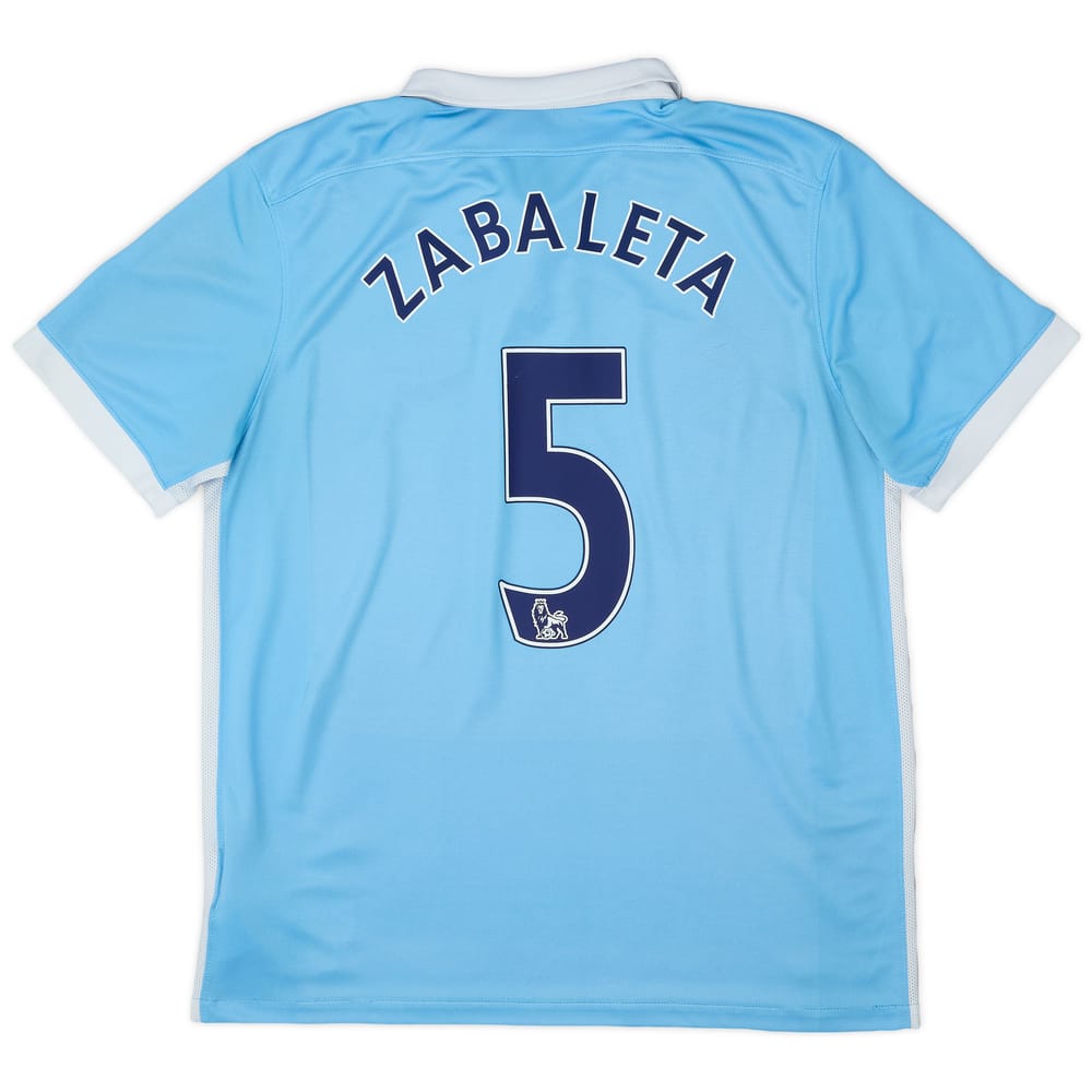 2015-16 Manchester City Home Shirt Zabaleta #5 - 8/10 - (L)