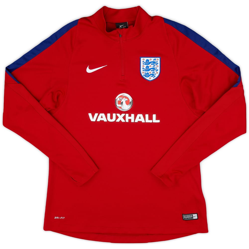 2016-17 England Nike 1/4 Zip Drill Top - 9/10 - (M)