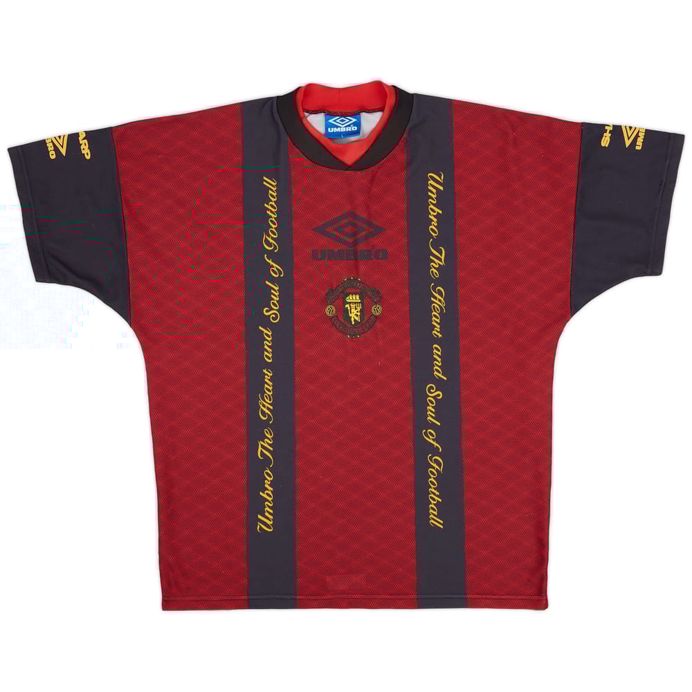 1994-95 Manchester United Umbro Training Shirt - 8/10 - (L)