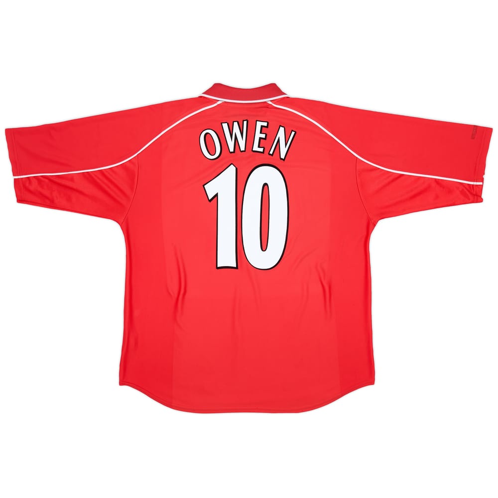 2000-02 Liverpool Home Shirt Owen #10 - 6/10 - (L)