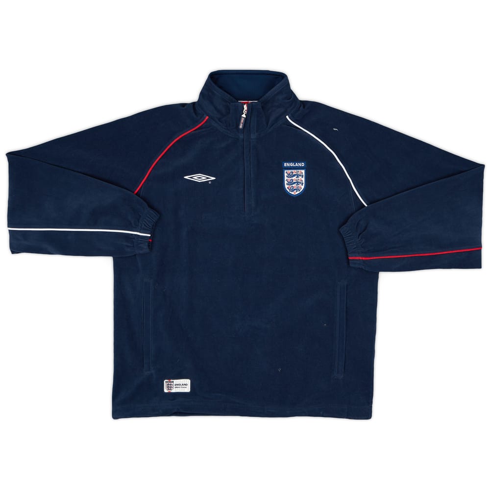 2002-04 England Umbro 1/4 Zip Fleece Top - 8/10 - (S)