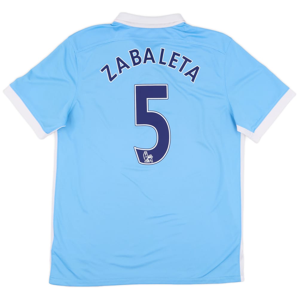 2015-16 Manchester City Home Shirt Zabaleta #5 - 9/10 - (L)