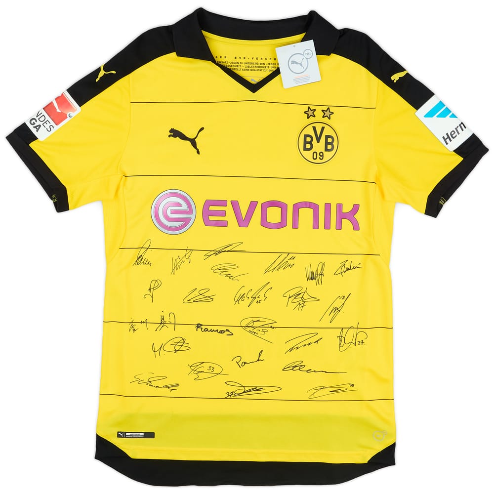 2015-16 Borussia Dortmund Signed Home Shirt (S)