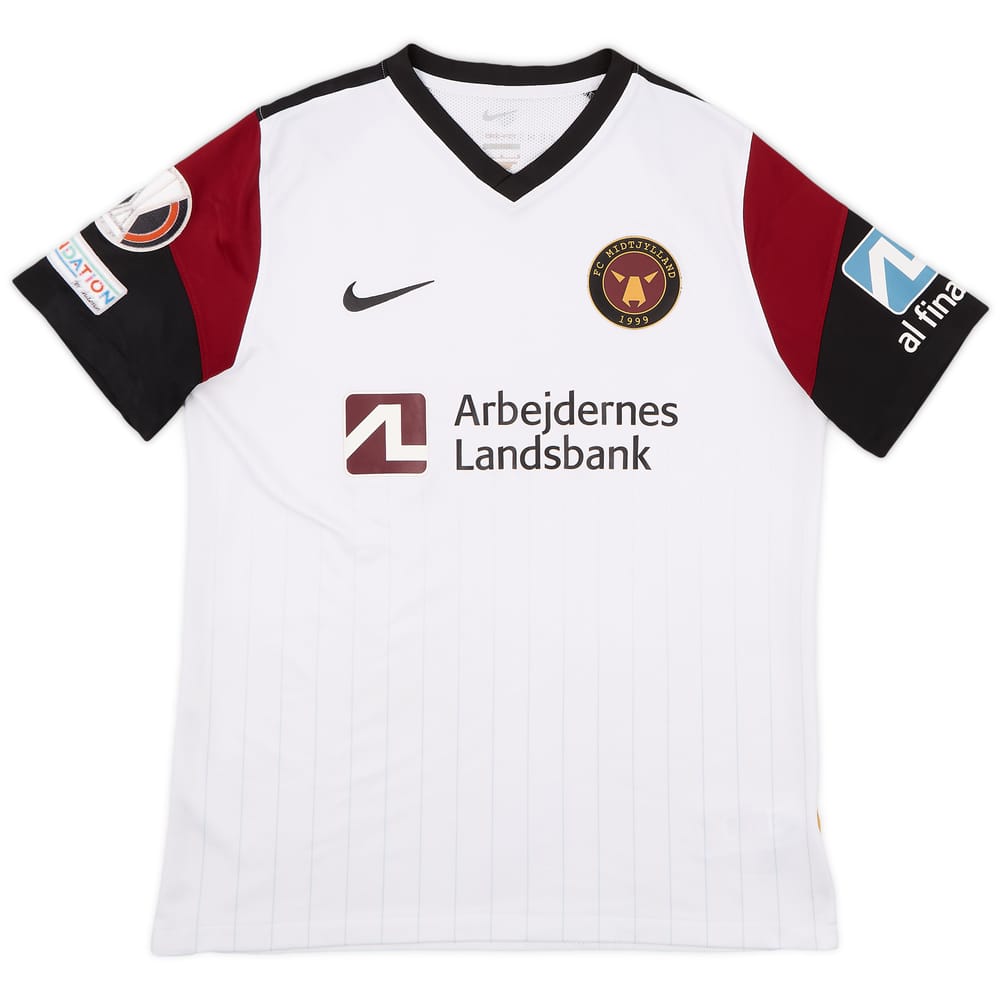 2021-22 FC Midtjylland European Home Shirt - 6/10 - (L)
