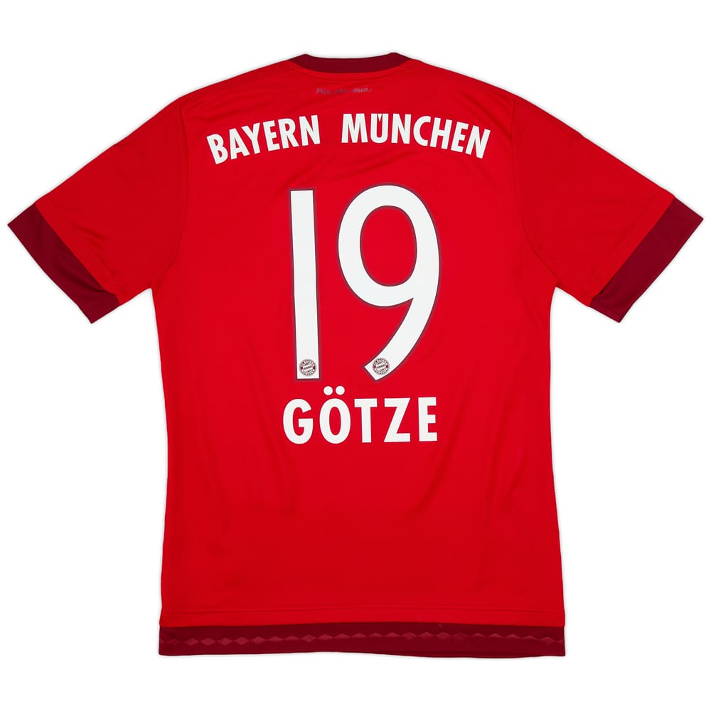2015-16 Bayern Munich Home Shirt Gotze #19 - 9/10 - (S)