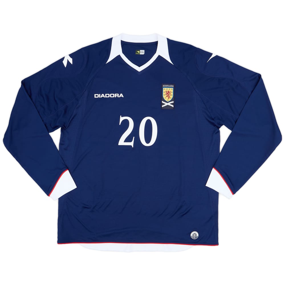 2008-09 Scotland Home L/S Shirt #20 - 9/10 - (XXL)