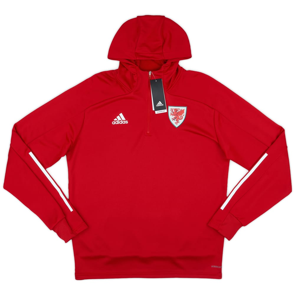 2016-17 Wales adidas 1/4 Zip Hooded Top (S)