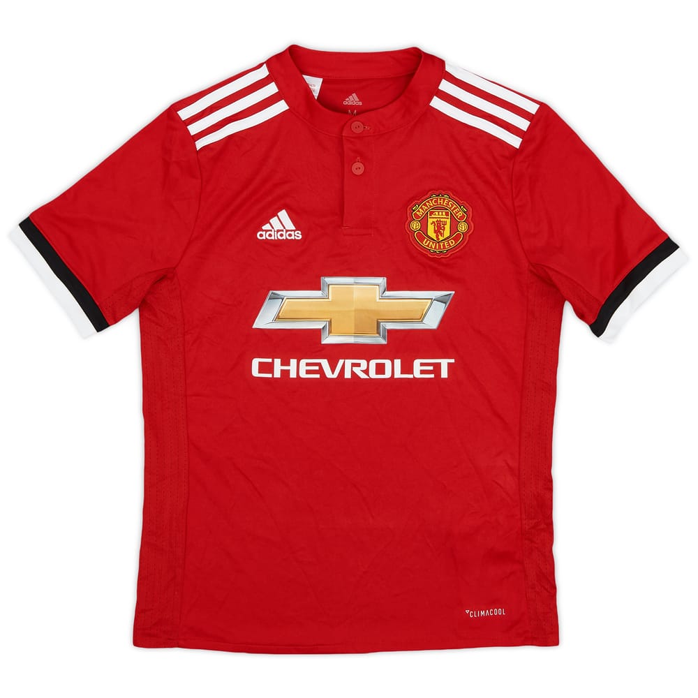2017-18 Manchester United Home Shirt - 10/10 - (M.Boys)