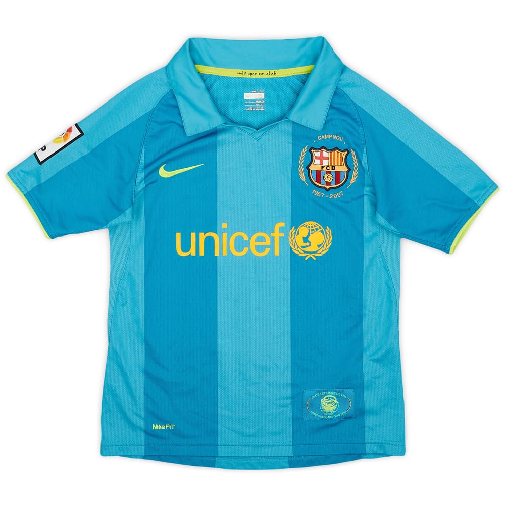 2007-09 Barcelona Away Shirt - 9/10 - (S.Boys)