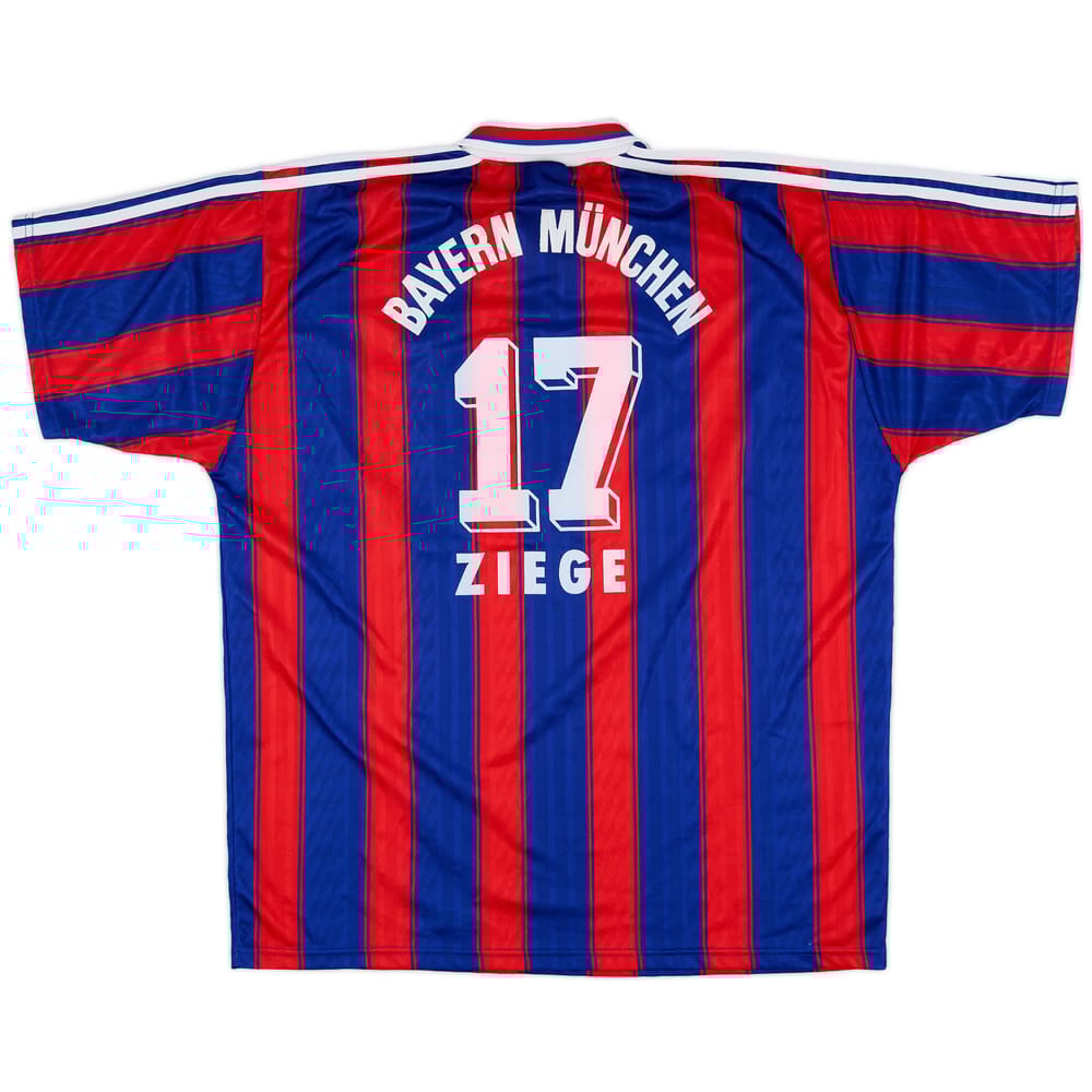 1995-97 Bayern Munich Home Shirt Ziege #17 - 8/10 - (XL)