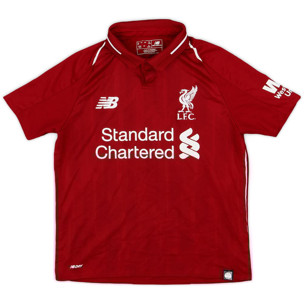 2018-19 Liverpool Home Shirt - 8/10 - (M.Boys)