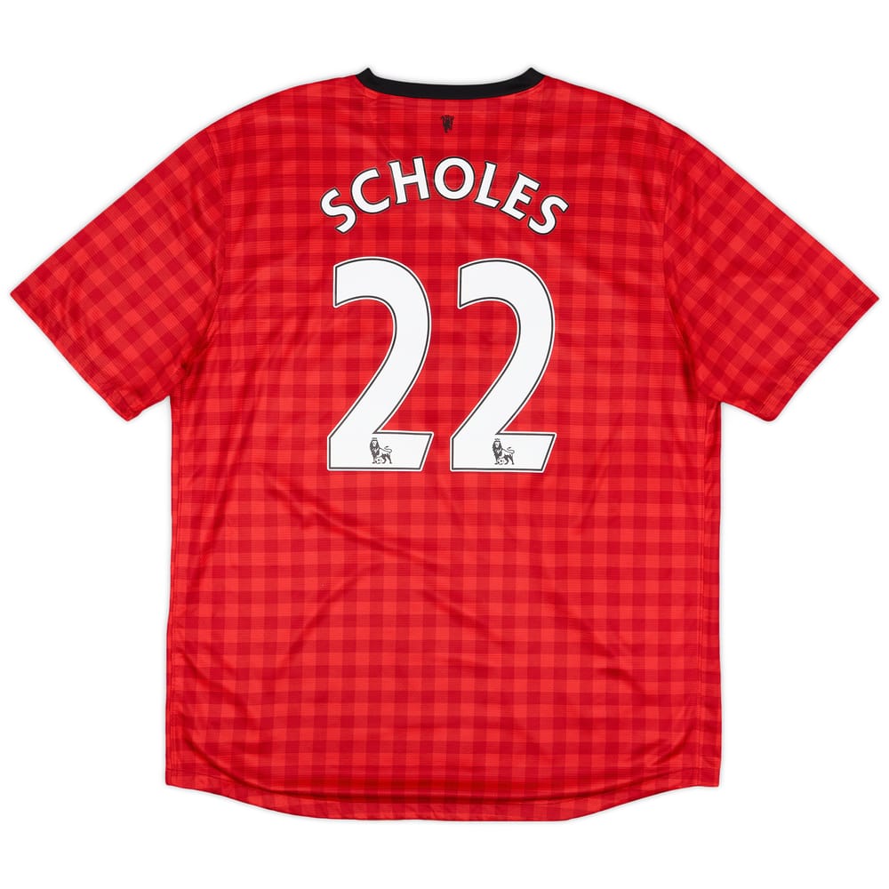 2012-13 Manchester United Home Shirt Scholes #22