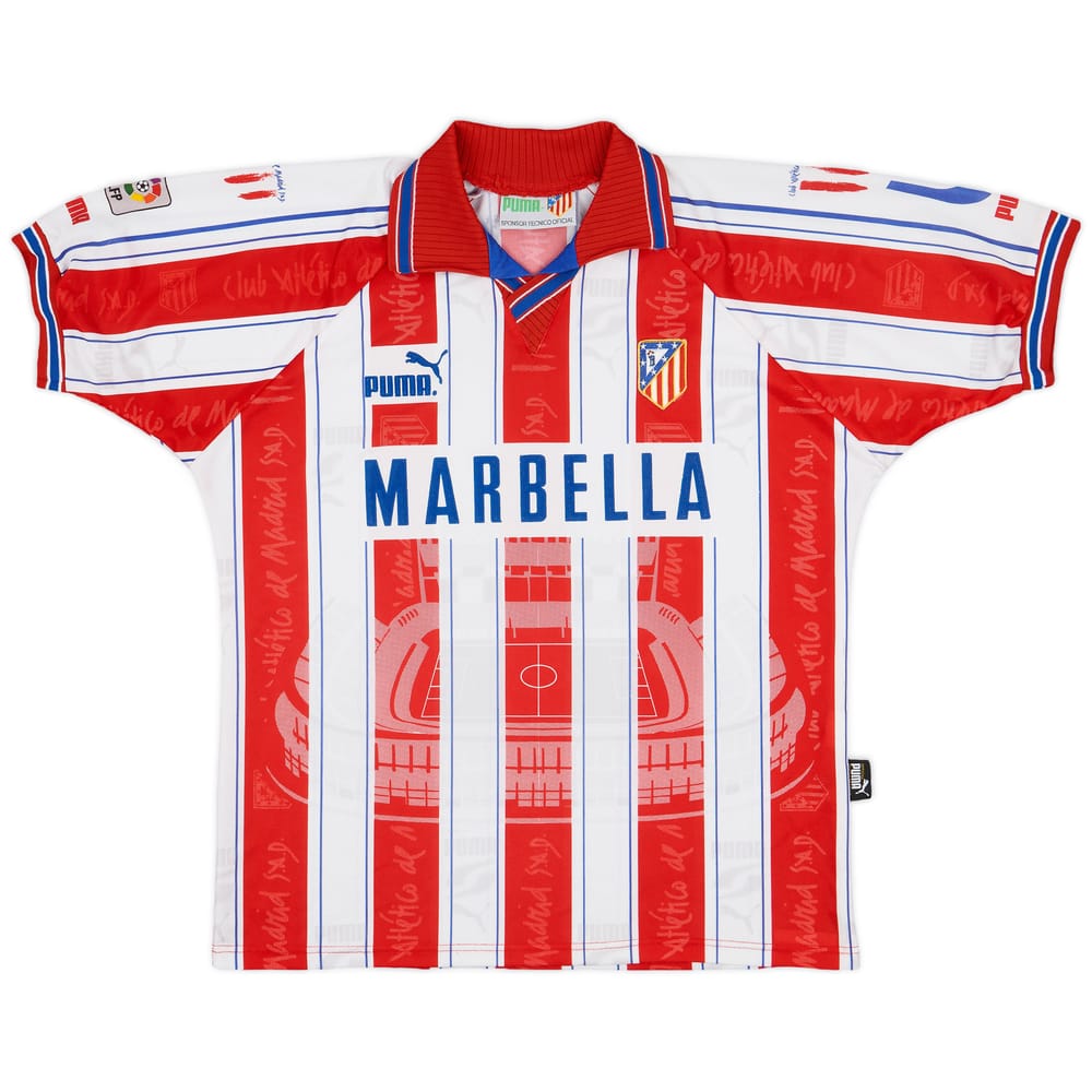 1996-97 Atletico Madrid Home Shirt - 10/10 - (M)
