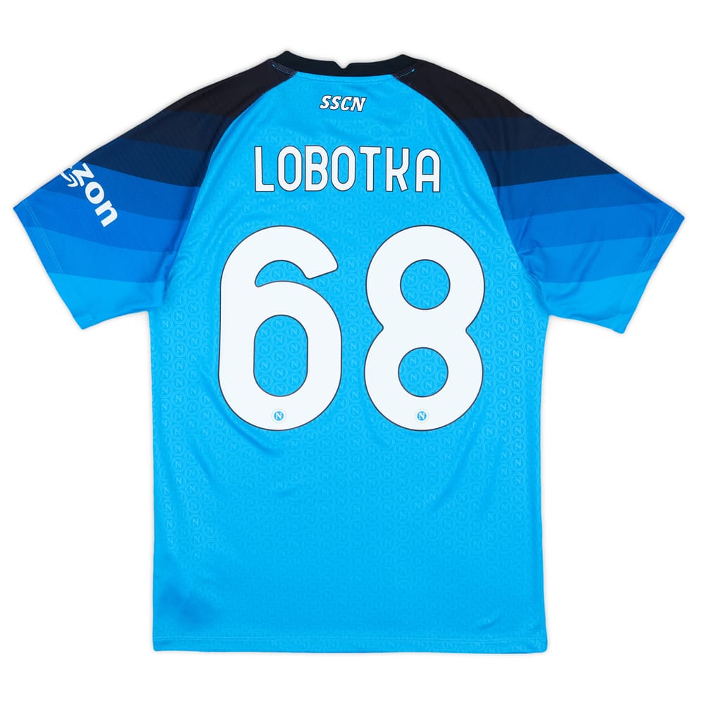 2022-23 Napoli Authentic  Home Shirt Lobotka #68