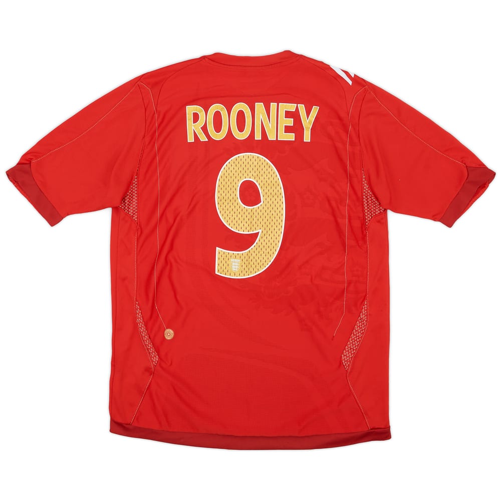 2006-08 England Away Shirt Rooney #9 - 6/10 - (M)