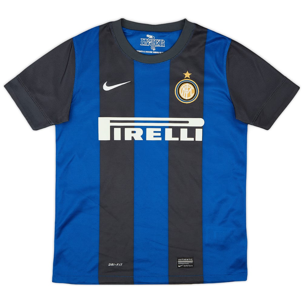 2012-13 Inter Milan Home Shirt - 9/10 - (L.Boys)