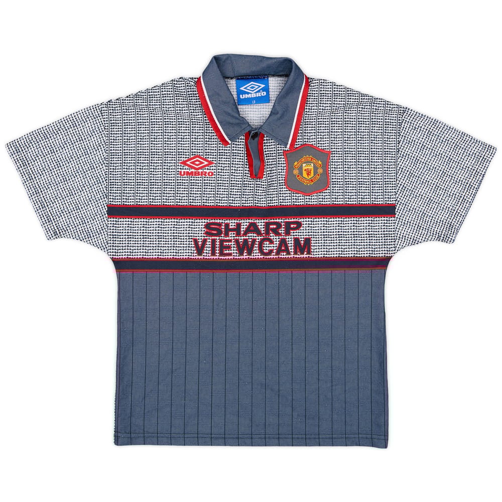 1995-96 Manchester United Away Shirt - 8/10 - (L.Boys)