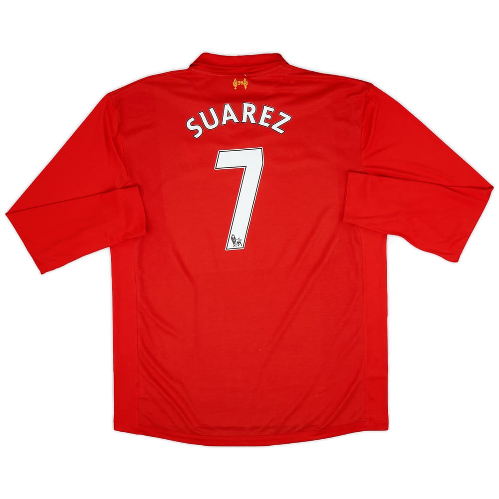 2012-13 Liverpool Home L/S Shirt Suarez #7 (3XL)