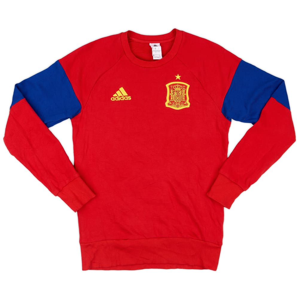 2015-16 Spain adidas Sweat Top - 9/10 - (S)