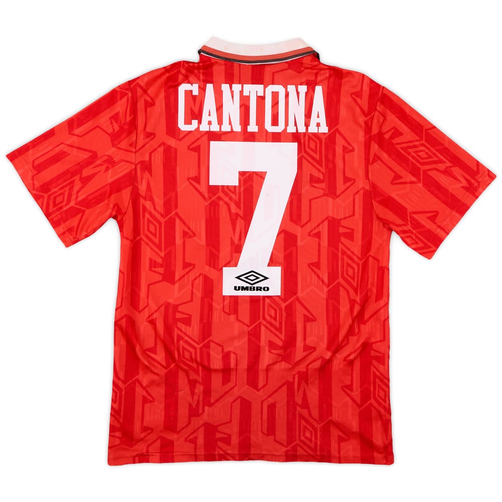 1992-94 Manchester United Home Shirt Cantona #7 - 4/10 - (S)