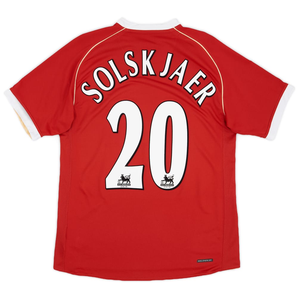 2006-07 Manchester United Home Shirt Solskjaer #20 - 5/10 - (M)