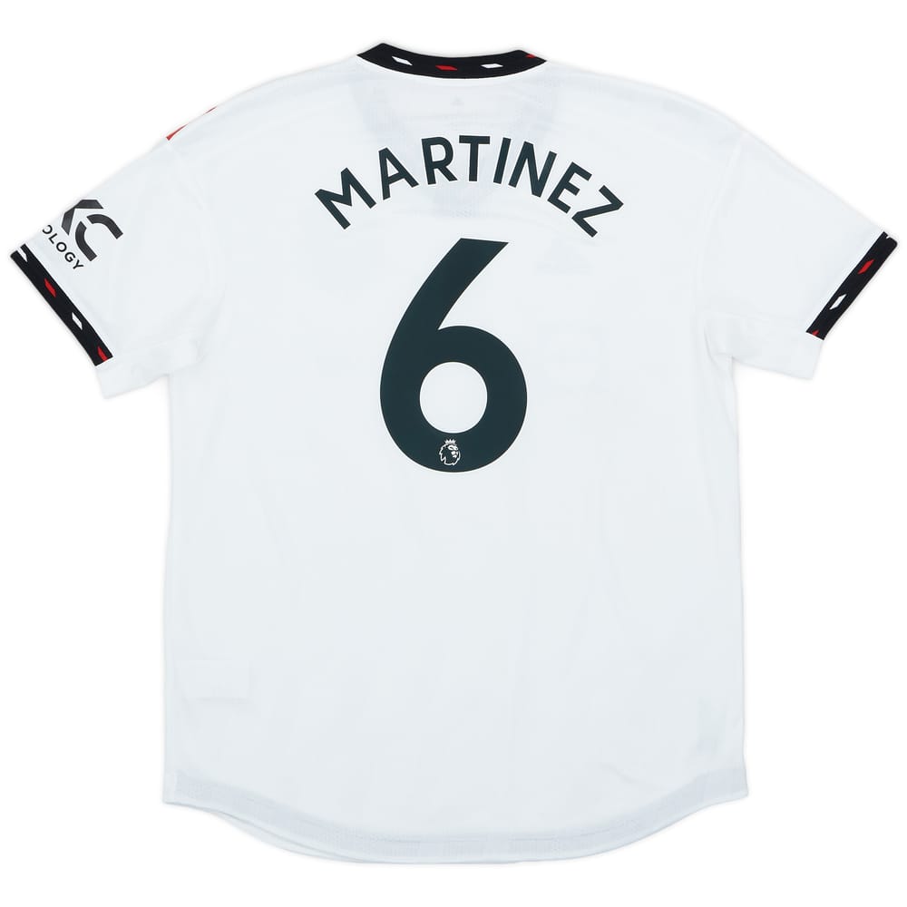 2022-23 Manchester United Authentic Away Shirt Martinez #6 - 8/10 - (L)