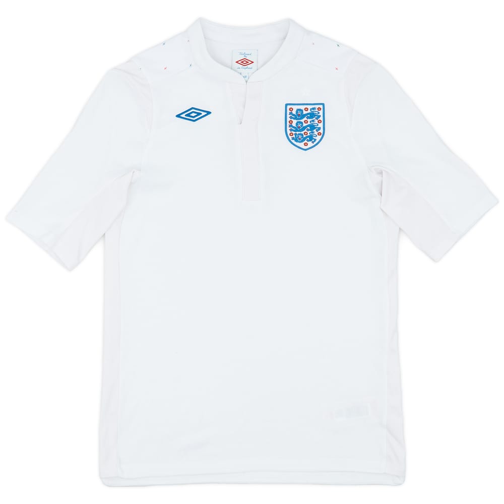 2010-11 England Home Shirt - 7/10 - (L.Boys)