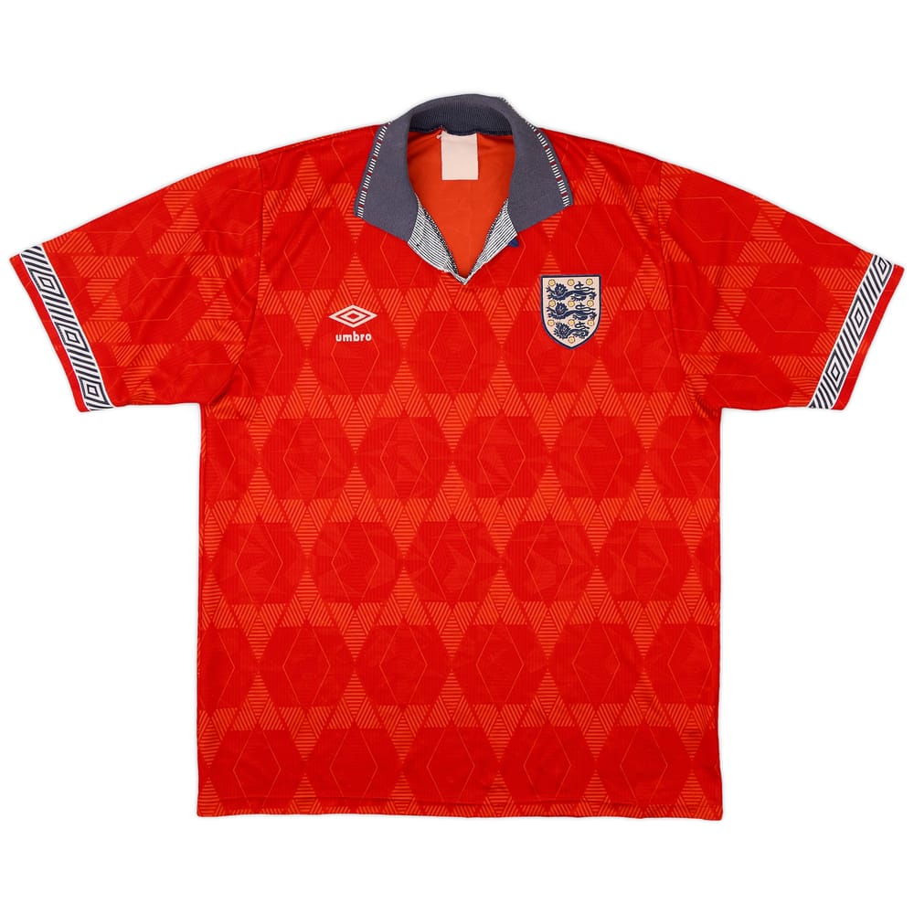 1990-93 England Away Shirt - 5/10 - (L)