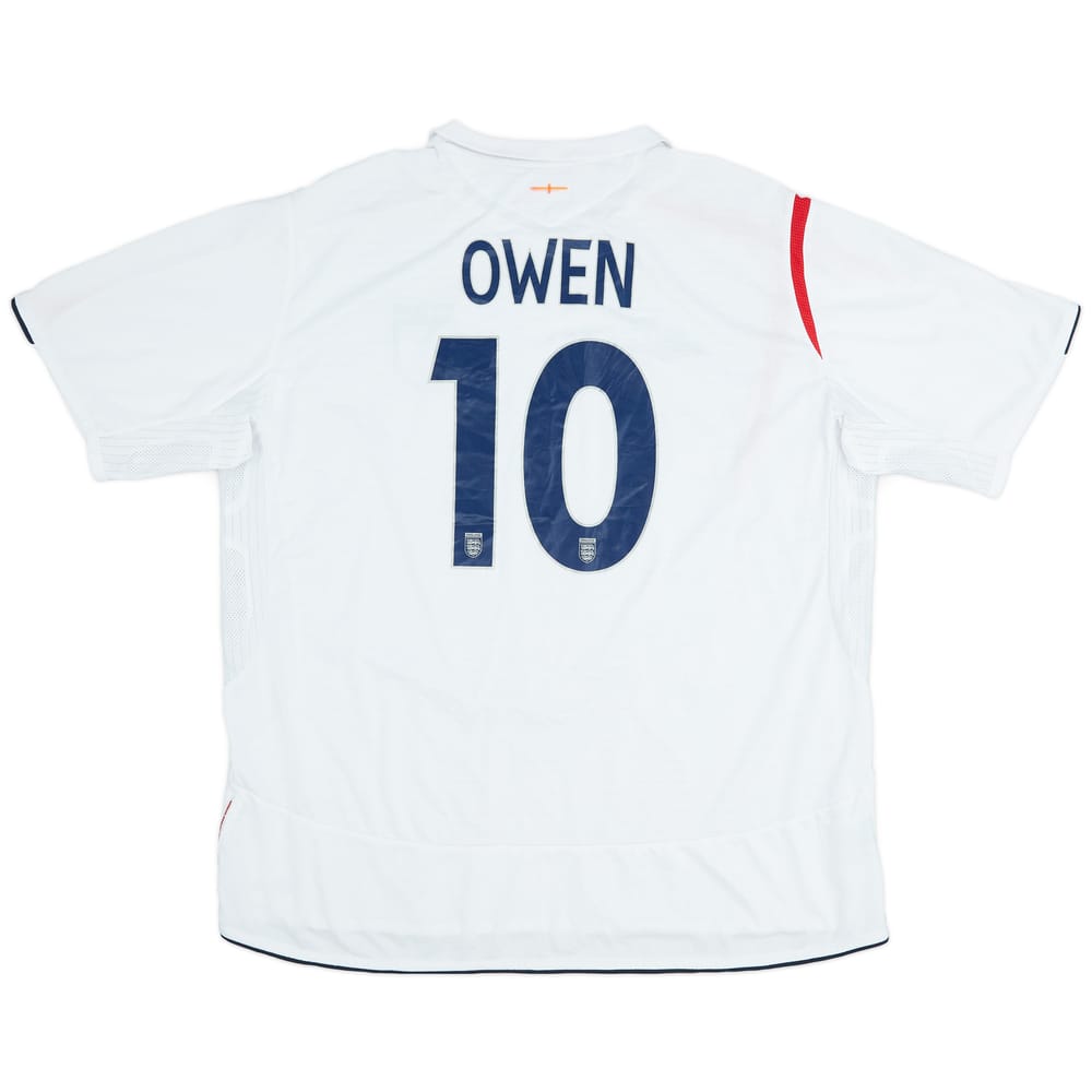 2005-07 England Home Shirt Owen #10 - 7/10 - (XXL)