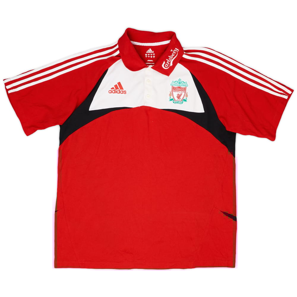 2007-08 Liverpool adidas Polo Shirt - 8/10 - (L/XL)