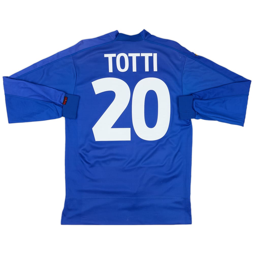 1998-99 Italy Home L/S Shirt Totti #20 - 7/10 - (S)