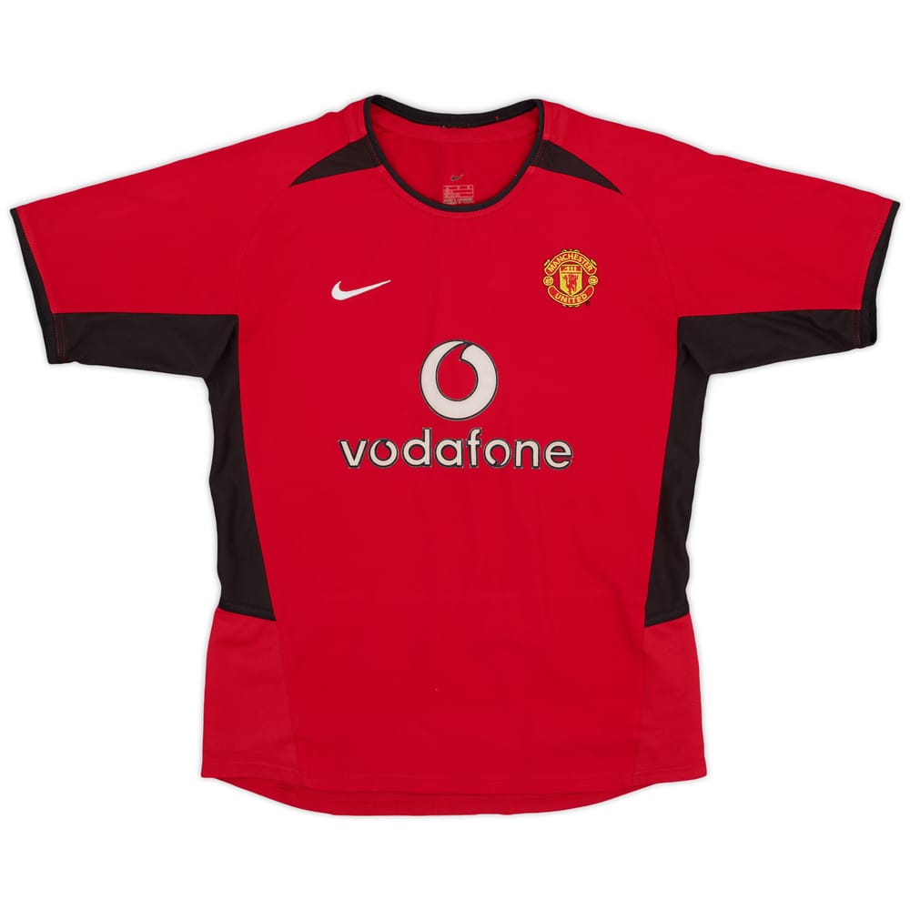 2002-04 Manchester United Home Shirt - 8/10 - (M.Boys)