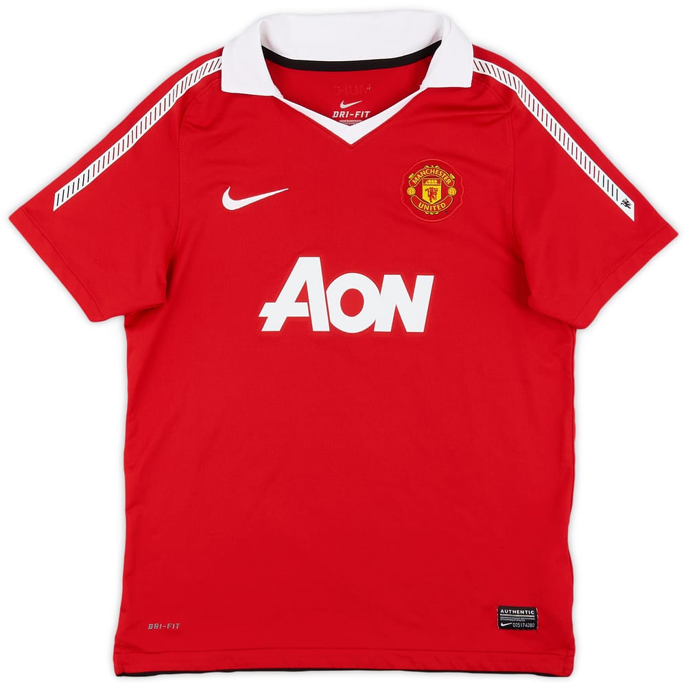 2010-11 Manchester United Home Shirt - 9/10 - (L.Boys)