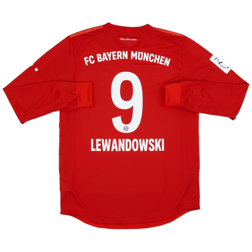 2019-20 Bayern Munich Women's Player Issue Home L/S Shirt Lewandowski #9 - 9/10 - (M)