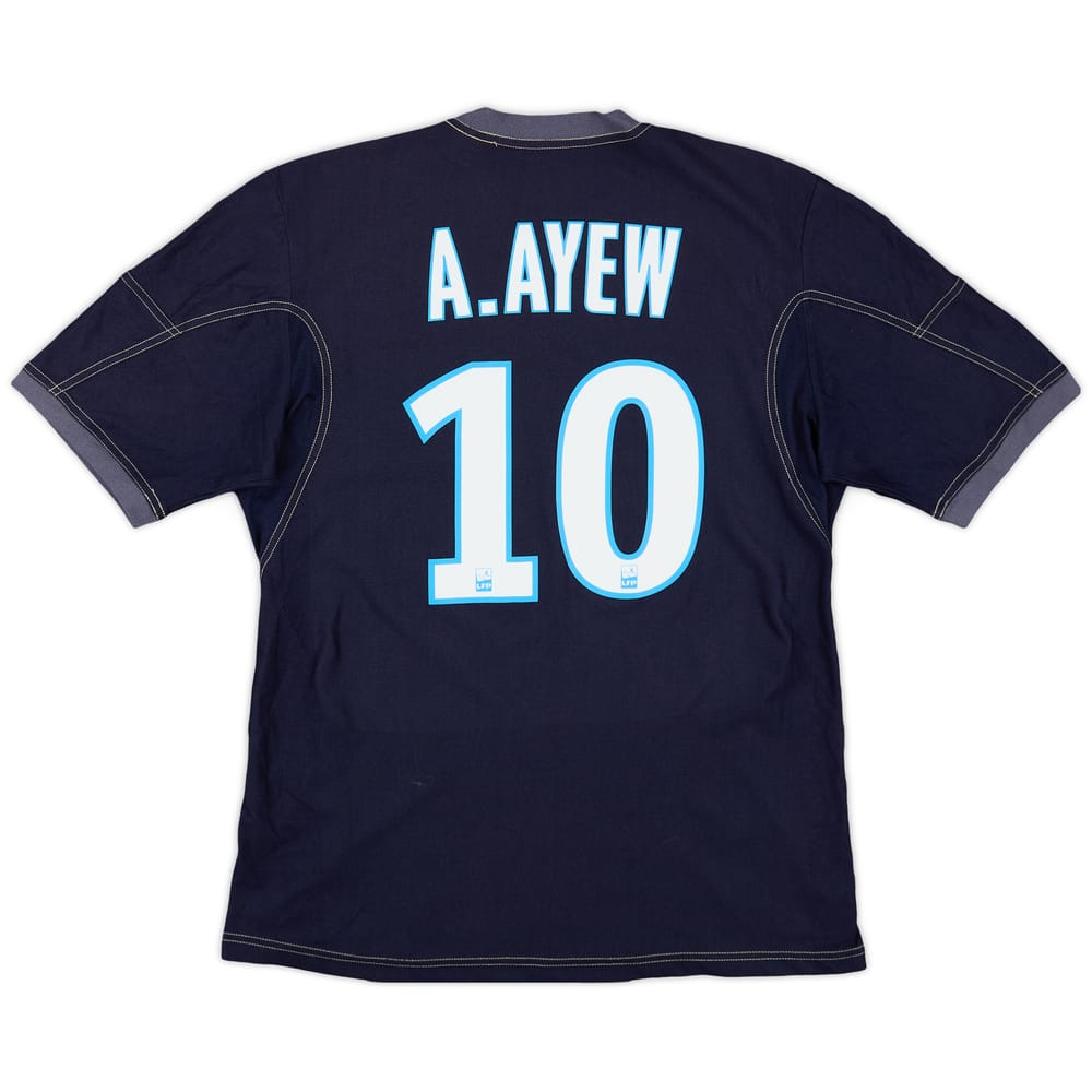 2013-14 Olympique Marseille Away Shirt A.Ayew #10 - 7/10 - (M)