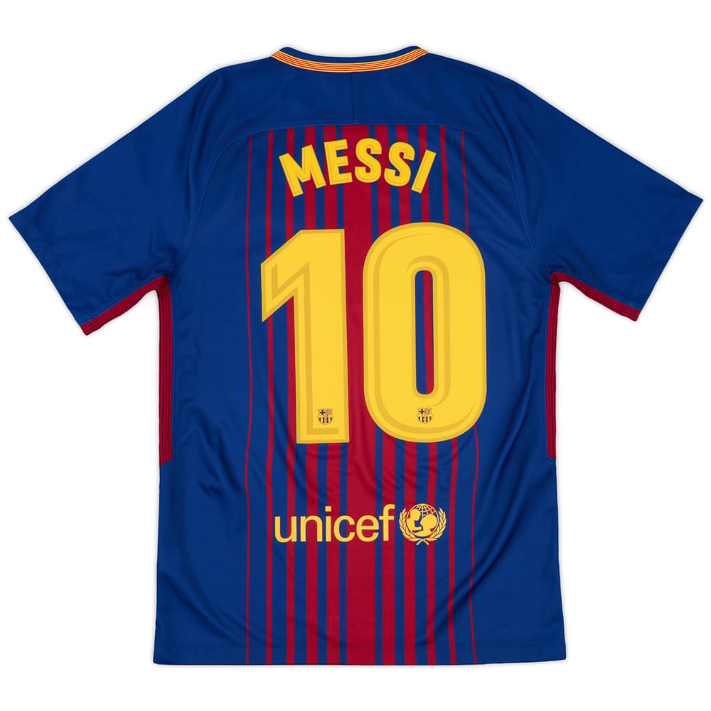 2017-18 Barcelona Home Shirt Messi #10 - 10/10 - (S)