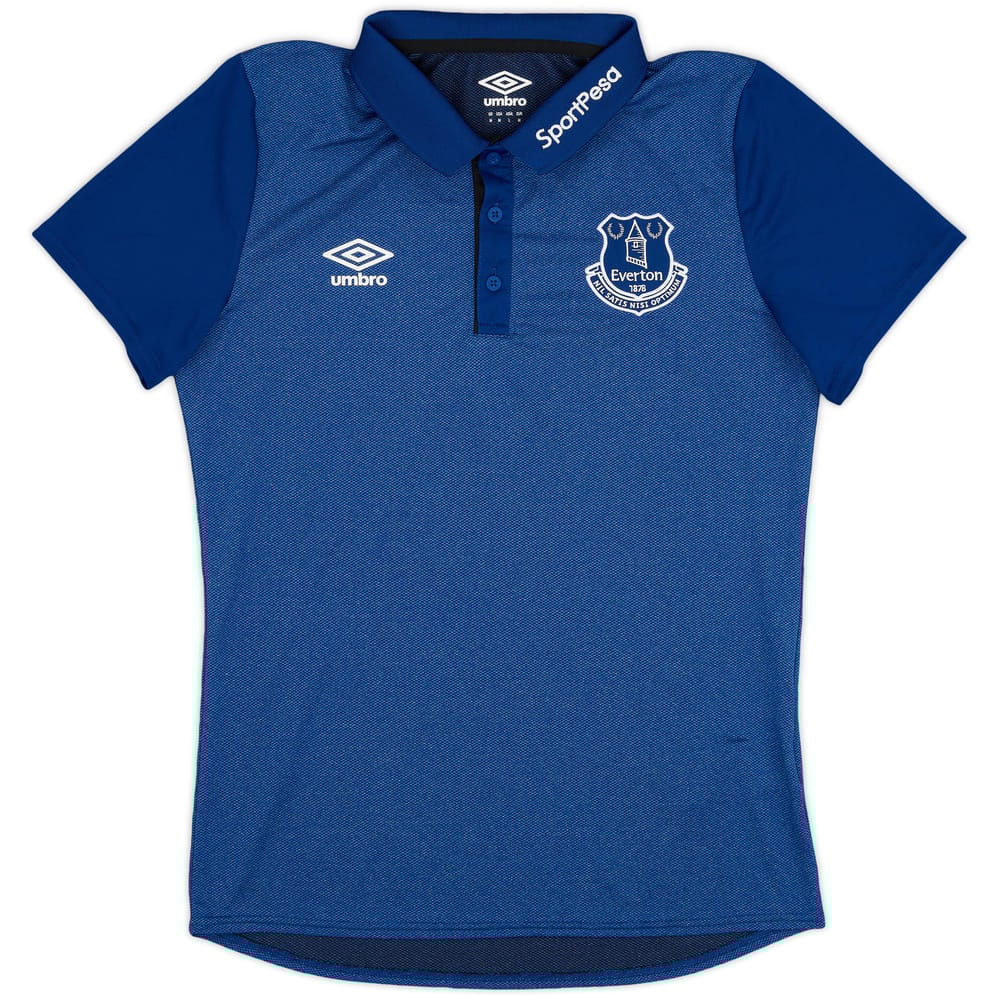 2017-18 Everton Umbro Polo Shirt - 9/10 - (M)