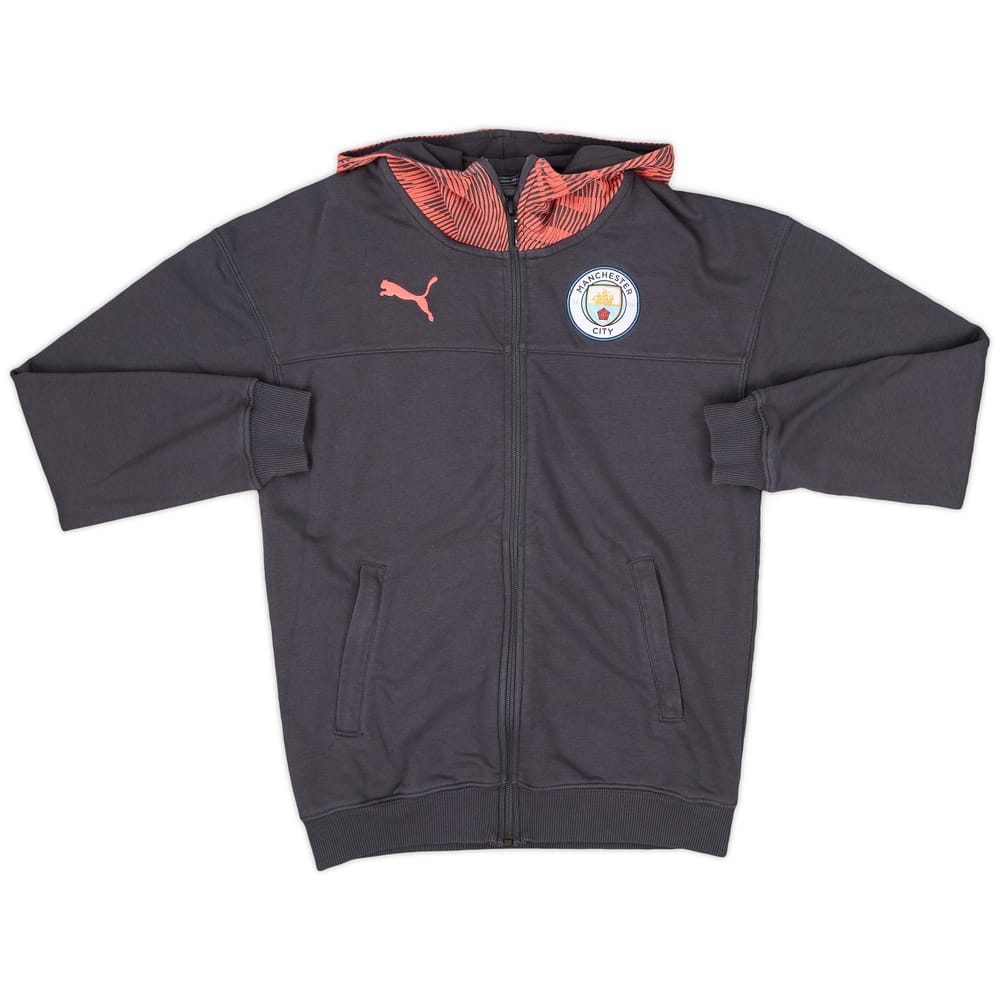 2019-20 Manchester City Puma Hooded Track Jacket - 9/10 - (XS)
