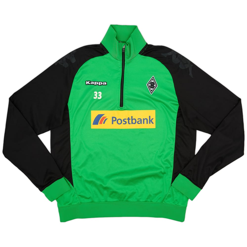 2014-15 Borussia Monchengladbach Player Issue Kappa 1/4 Zip Drill Top #33 - 7/10 - (XL)
