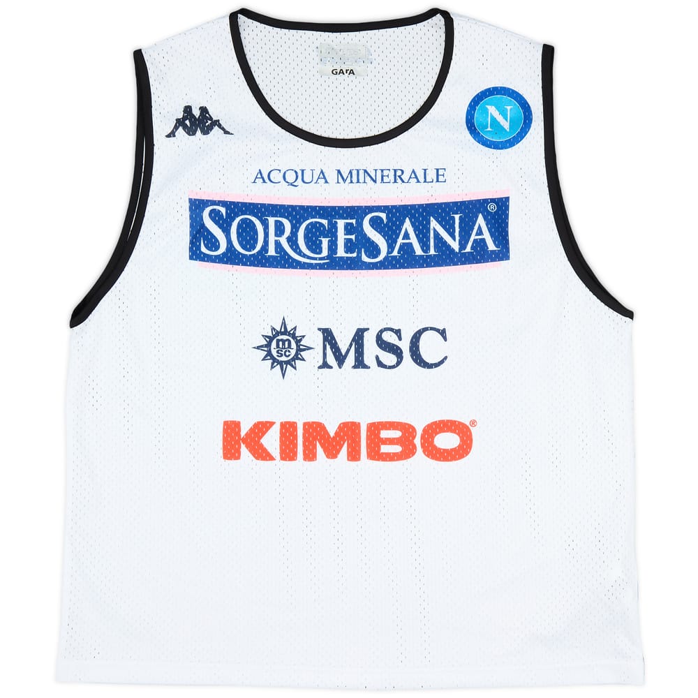 2018-19 Napoli Kappa Training Bib - 8/10 - (L)