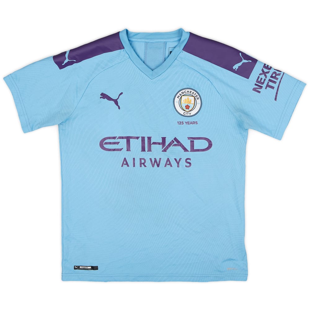 2019-20 Manchester City Home Shirt - 8/10 - (L.Boys)