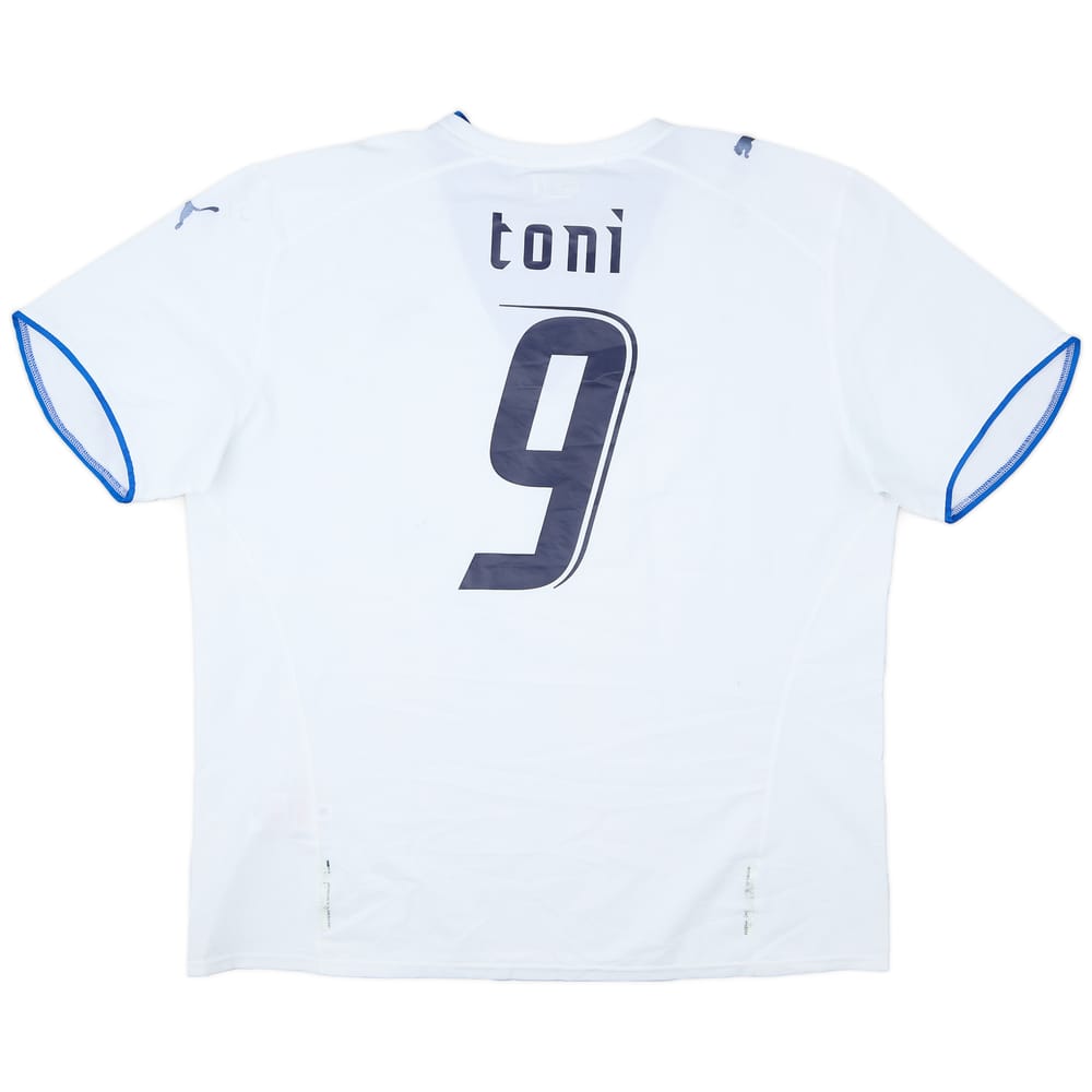 2006 Italy Away Shirt Toni #9 - 5/10 - (XXL)