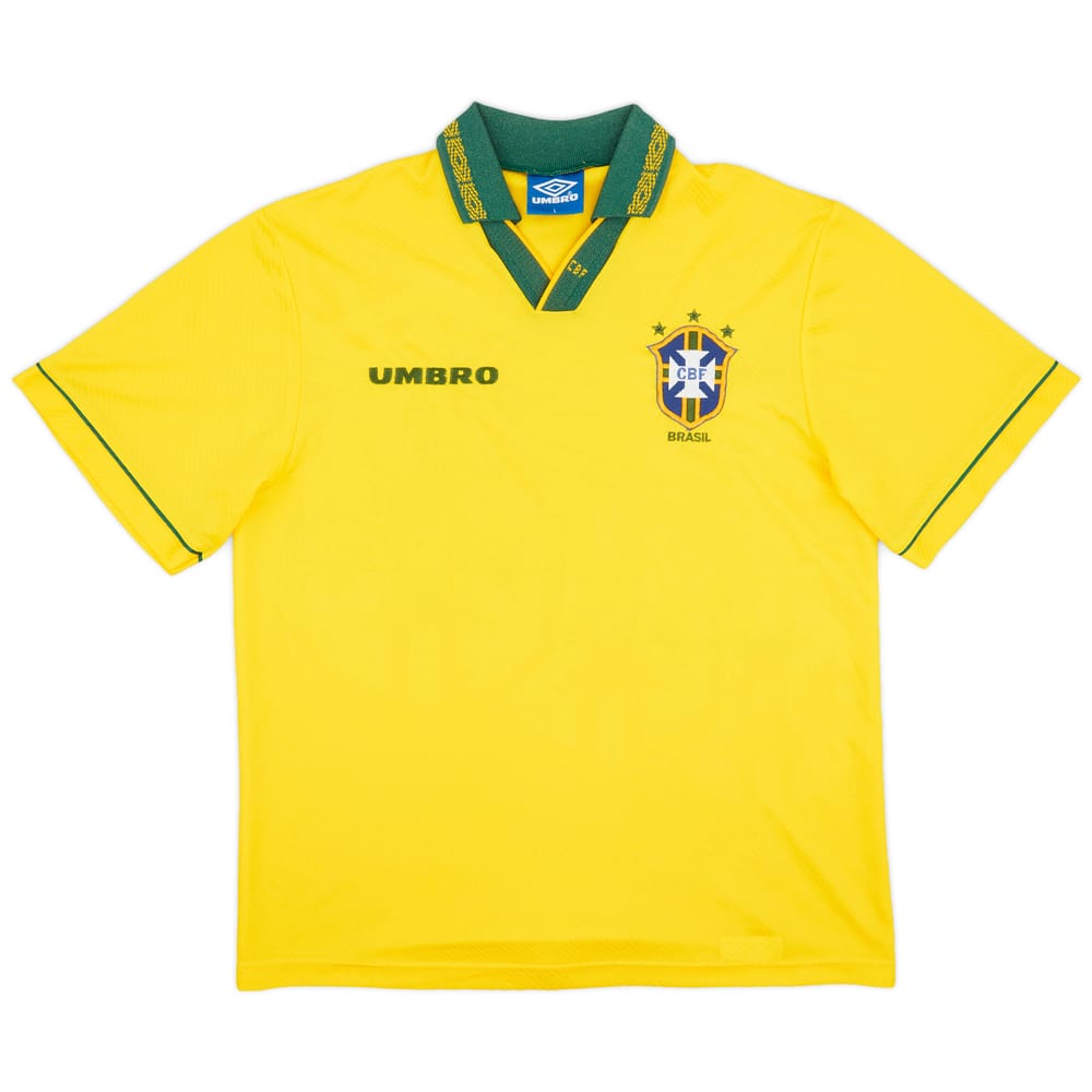 1993-94 Brazil Home Shirt - 9/10 - (L)